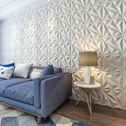 🔥33 Pack 3D Diamond Wall Panels – Cover 32 Sq.Ft!✨