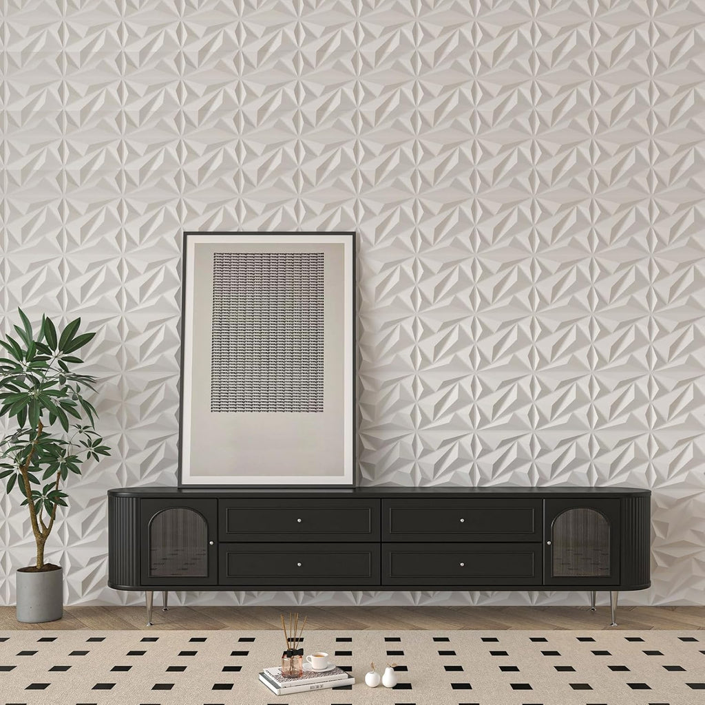 🔥33 Pack 3D Diamond Wall Panels – Cover 32 Sq.Ft!✨