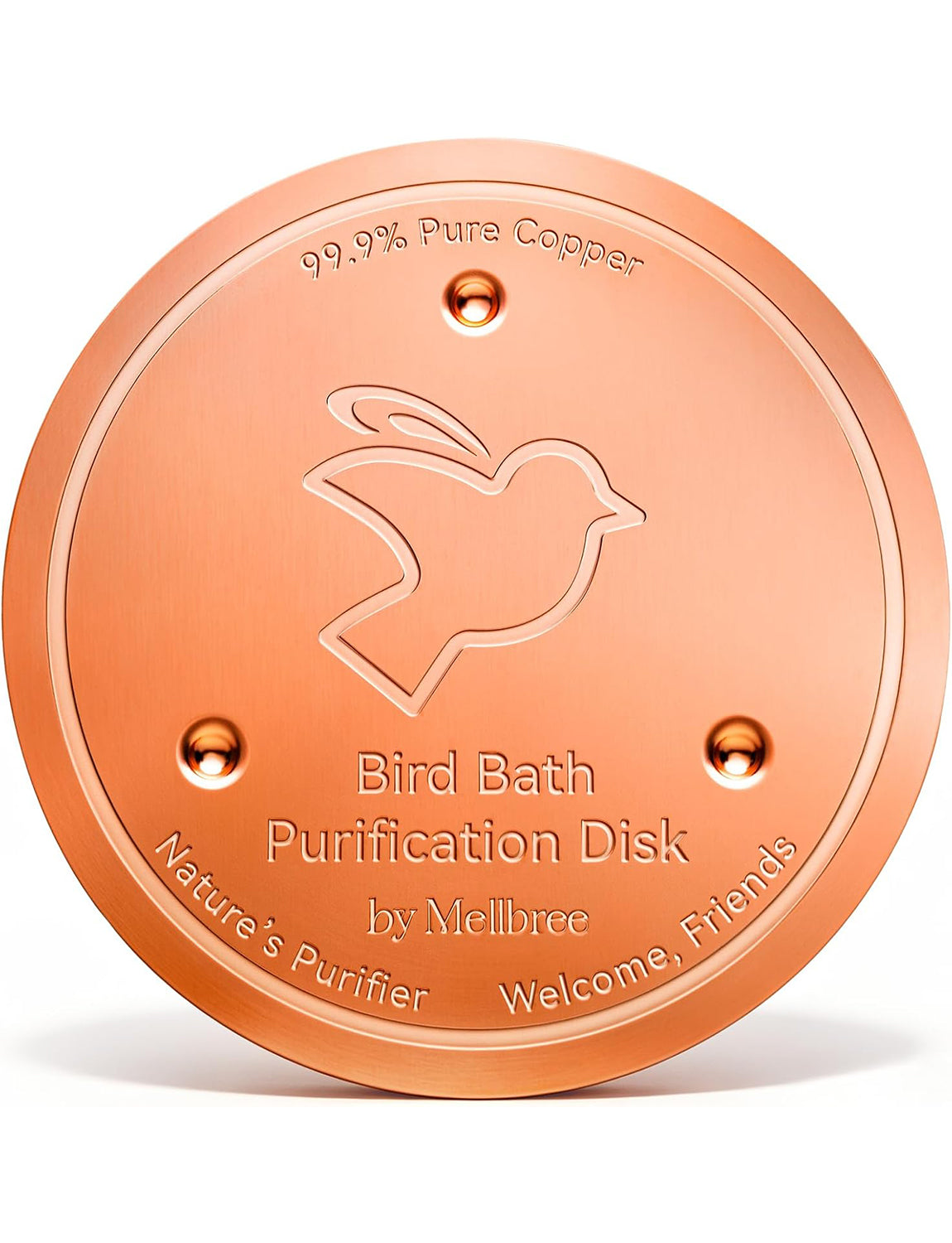 Pure Copper Bird Bath Cleaner Disc for Outdoor Birdbaths
