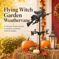 Flying Witch Weathervane – Magical Outdoor Garden & Porch Decor