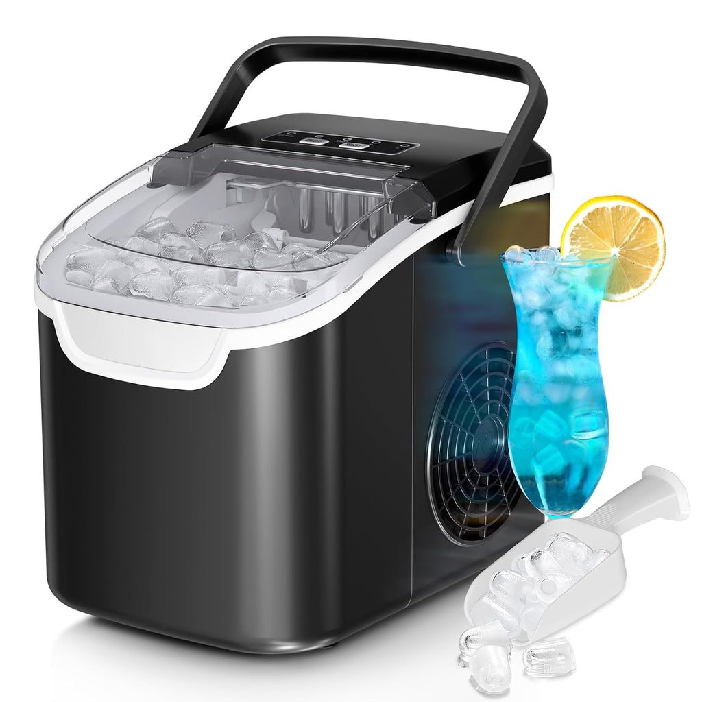 Countertop Ice Maker – 26 lbs/Day, Ice in 6 Minutes
