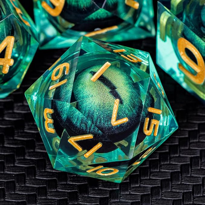 👁️ Dragon Eye Dice Set – Stare Into Your Fate