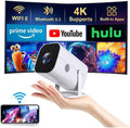 Mini Projector with Wifi and Bluetooth, Built-in Apps,Movie Projector