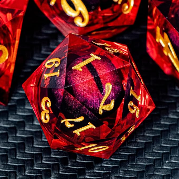 👁️ Dragon Eye Dice Set – Stare Into Your Fate