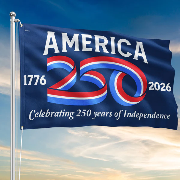 America 250 Anniversary Flag – 1776–2026 Patriotic Outdoor Decor