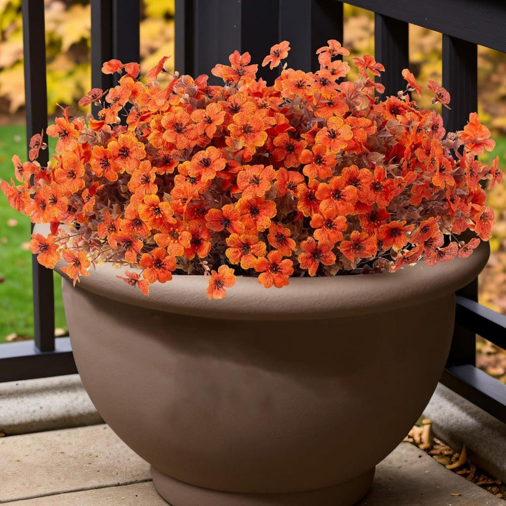 💐12PCS Artificial UV-resistant flowers: suitable for patios, porches and balconies-Danish Bellflower