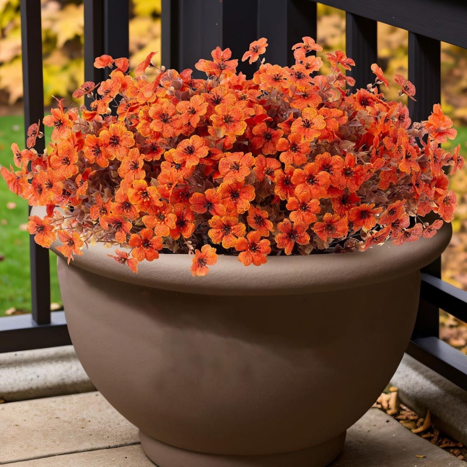💐12PCS Artificial UV-resistant flowers: suitable for patios, porches and balconies-Danish Bellflower