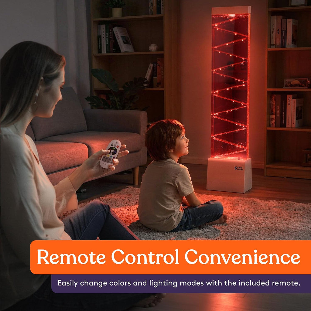 Color-Changing Sensory Bubble Lamp – RGB Floor Light with Remote