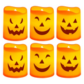 6 Pack-Halloween Flickering LED Pumpkin Candles