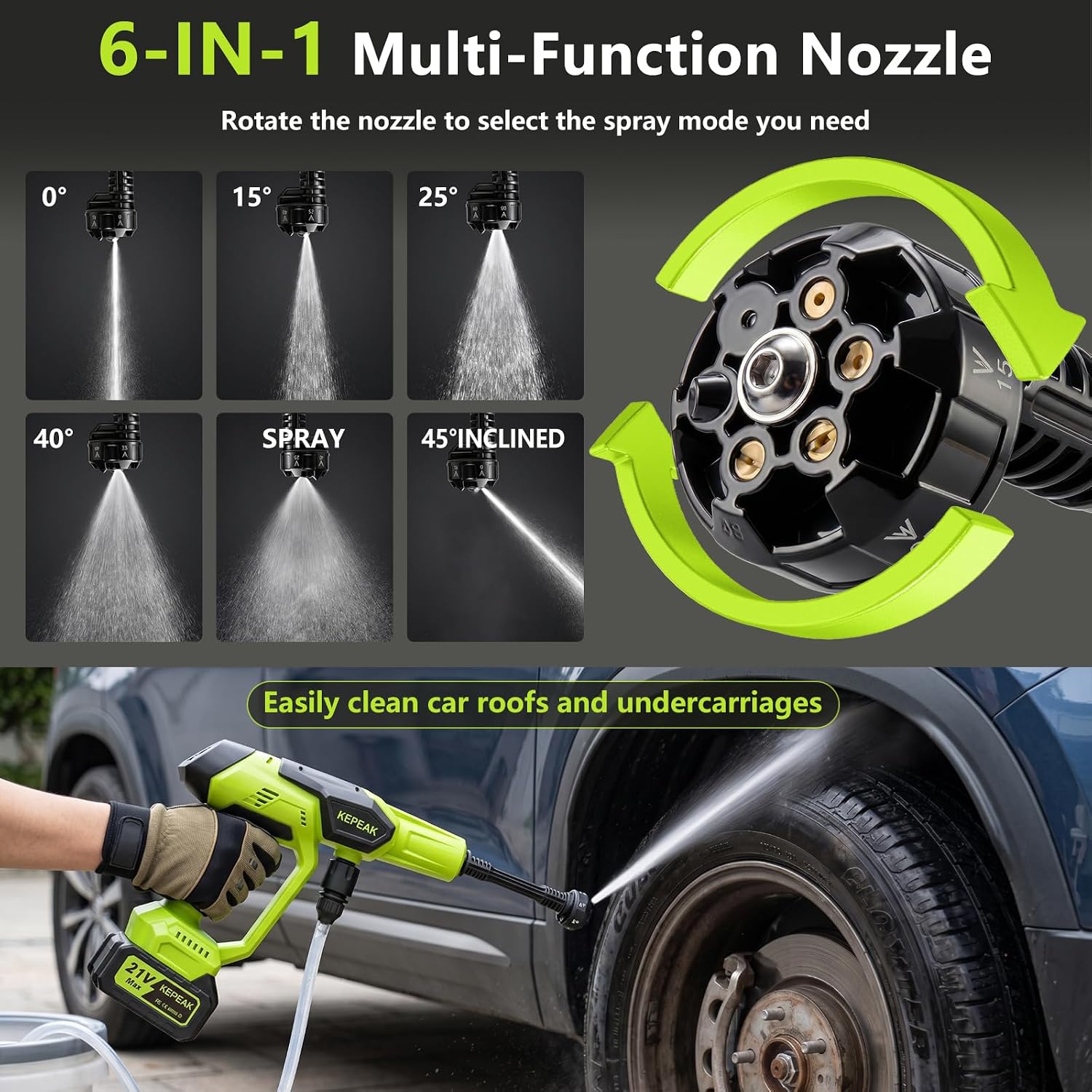 1450 PSI Cordless Portable Pressure Washer