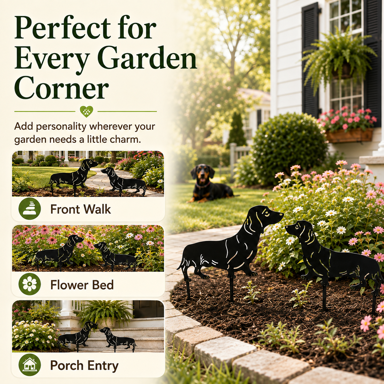 Dachshund Metal Garden Decor – Gift for Dog Lovers
