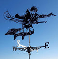 Harry Potter Metal Weather Vane – Flying Broom Outdoor Decor