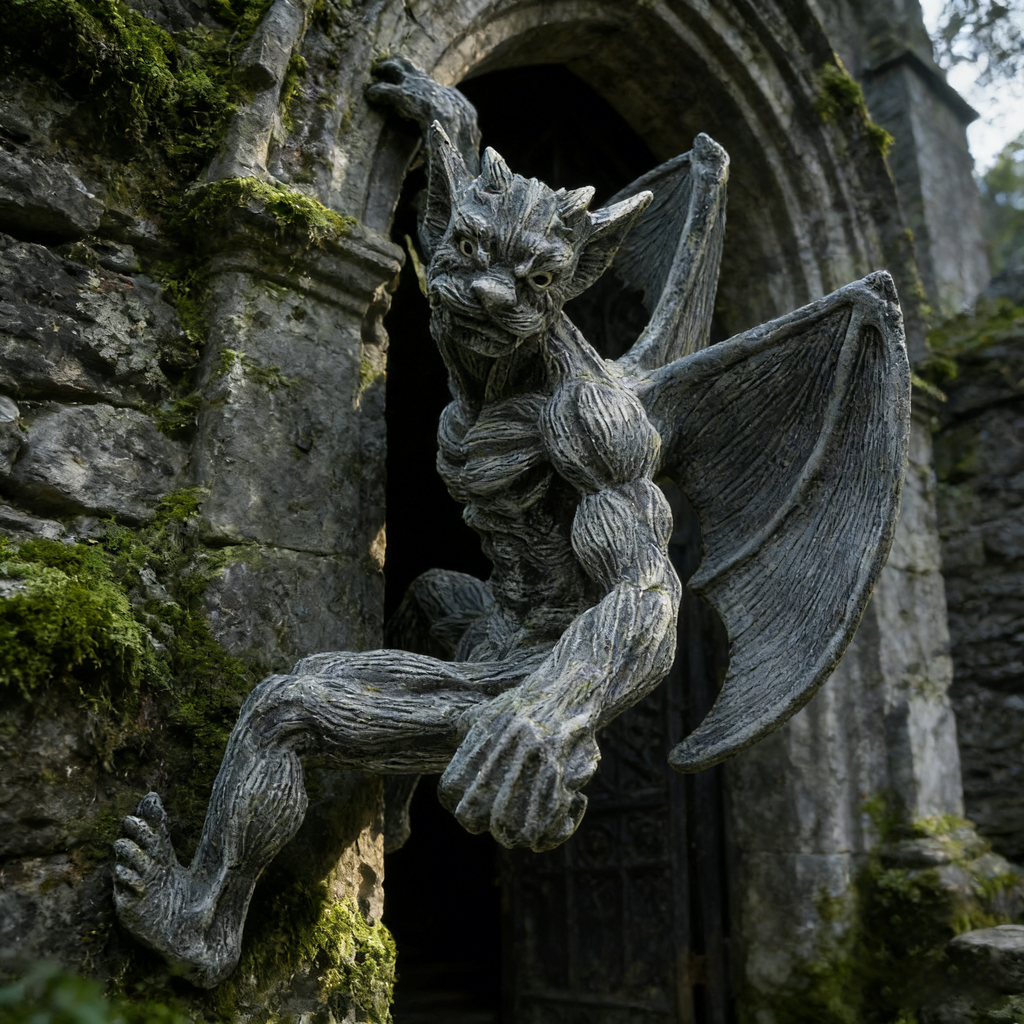 Dragon Winged Gargoyle Fence Hanger