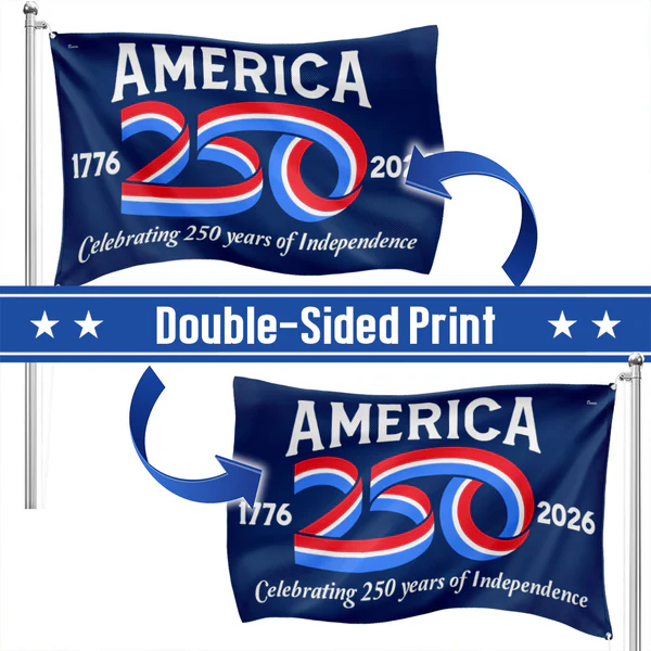 America 250 Anniversary Flag – 1776–2026 Patriotic Outdoor Decor