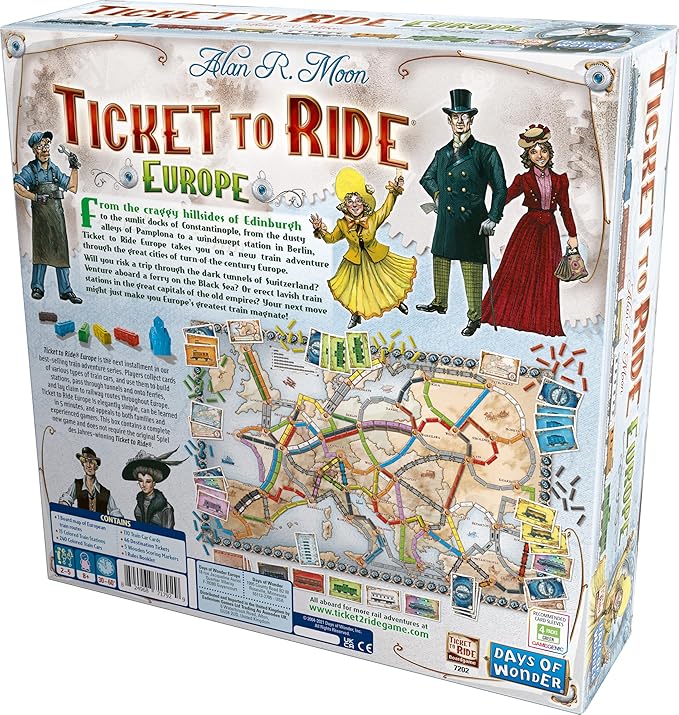 🗺️ Strategy + Adventure = Ticket to Ride Europe 🎯