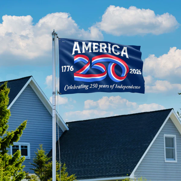 America 250 Anniversary Flag – 1776–2026 Patriotic Outdoor Decor