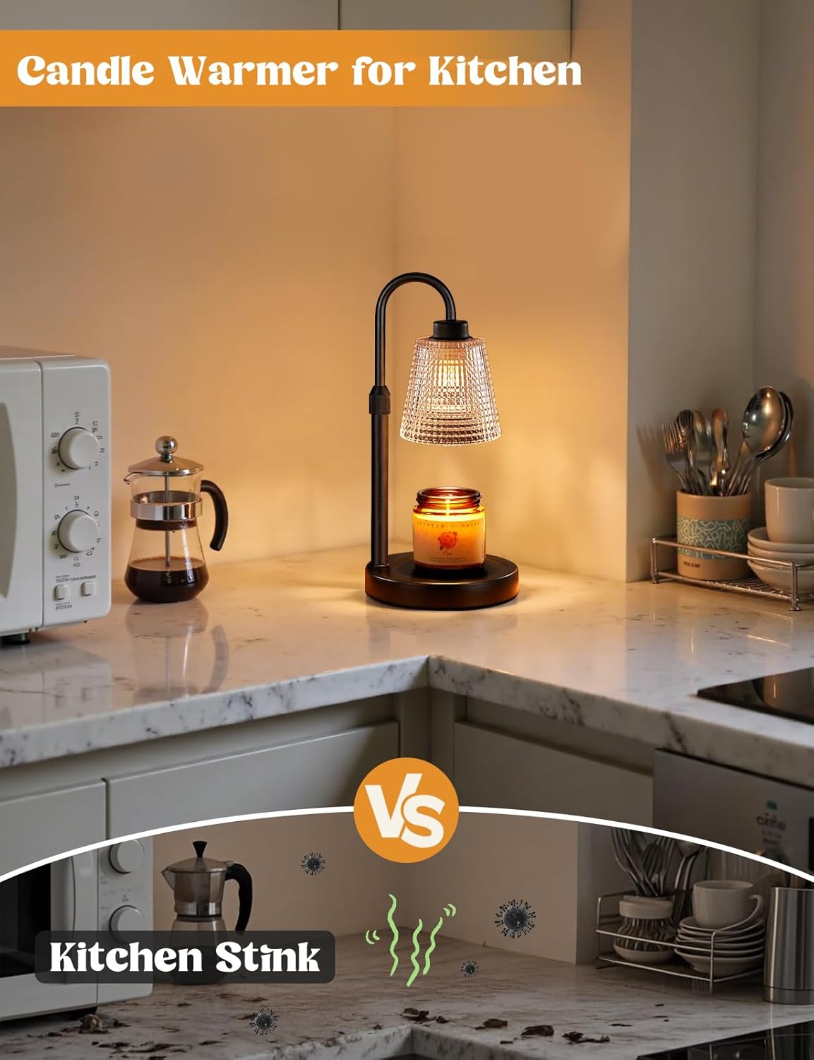 Dimmable Candle Warmer Lamp for Cozy Home Decor