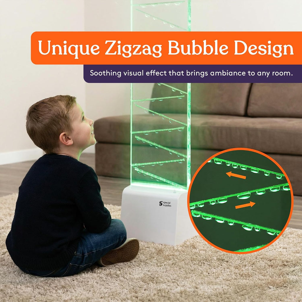 Color-Changing Sensory Bubble Lamp – RGB Floor Light with Remote