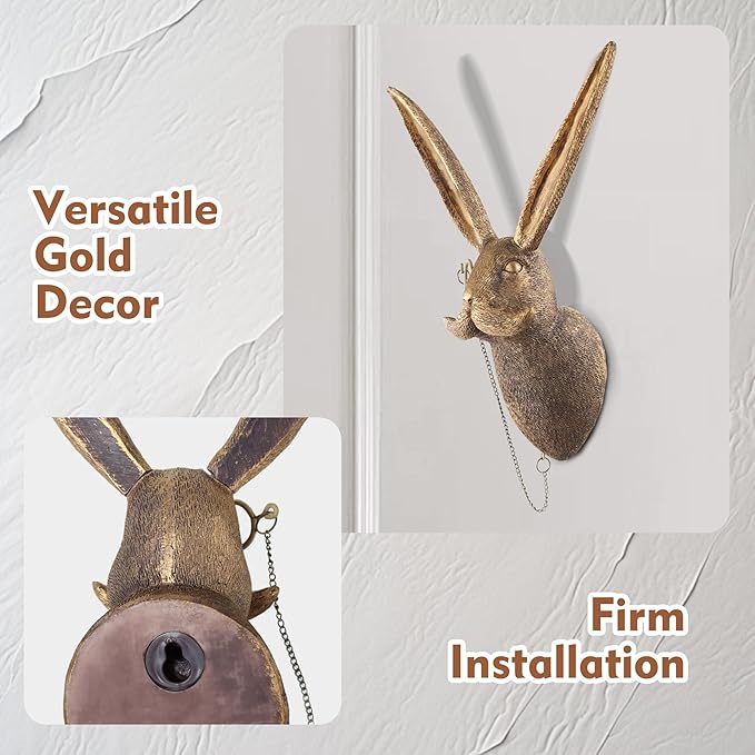 🦁🦓✨ 6‑Pack Gold Animal Head Wall Sculptures – Limited Stock 50% Off!🚚🏷️