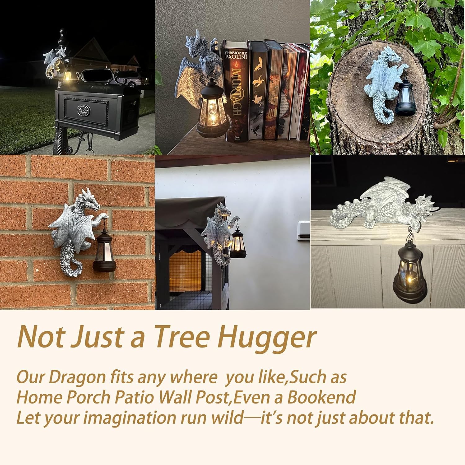 Mythical Garden Guardians – Dragon Lantern & Gargoyle Statue