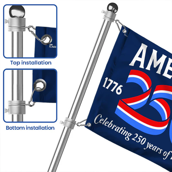 America 250 Anniversary Flag – 1776–2026 Patriotic Outdoor Decor