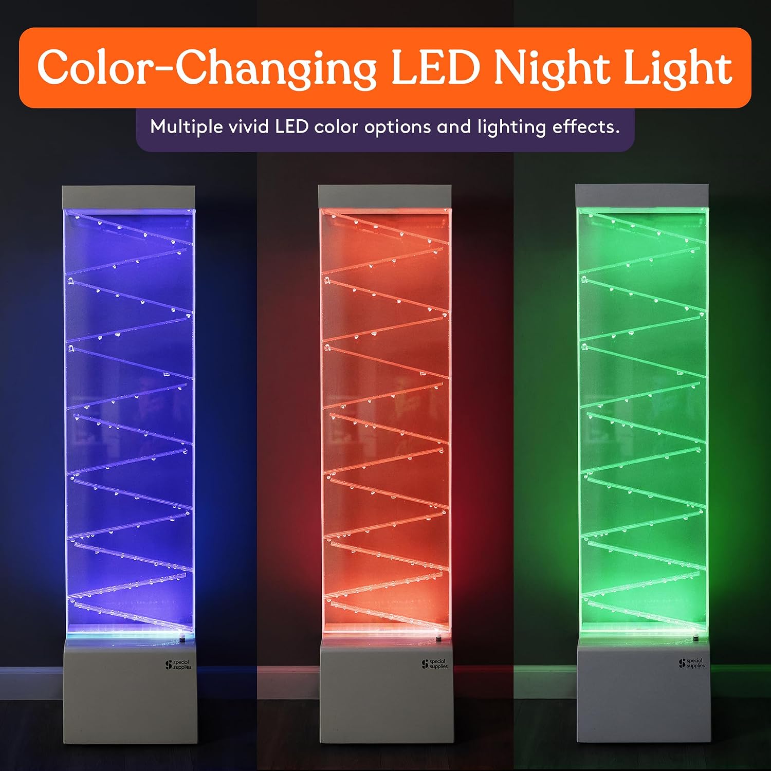 Color-Changing Sensory Bubble Lamp – RGB Floor Light with Remote