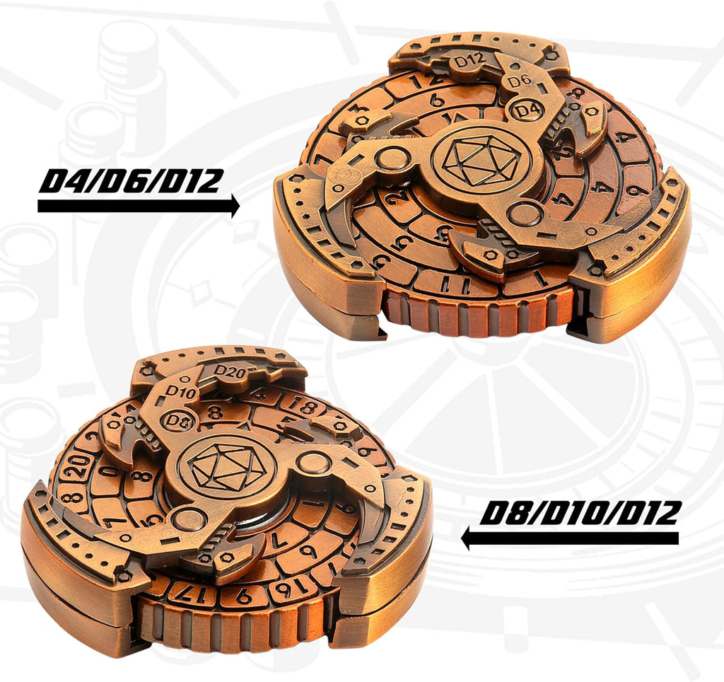 🎲7-in-1 DND Spinner Dice Set🔥Epic RPG Fun!