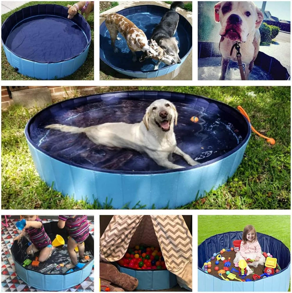 Collapsible Dog Pool for Bathing, Cooling & Backyard Play