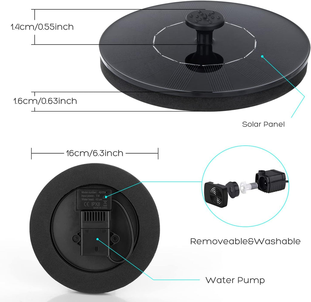 Solar Bird Bath Fountain – Bring Your Garden to Life