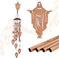 ✝️ Jesus Wind Chimes – Faithful Garden Gift