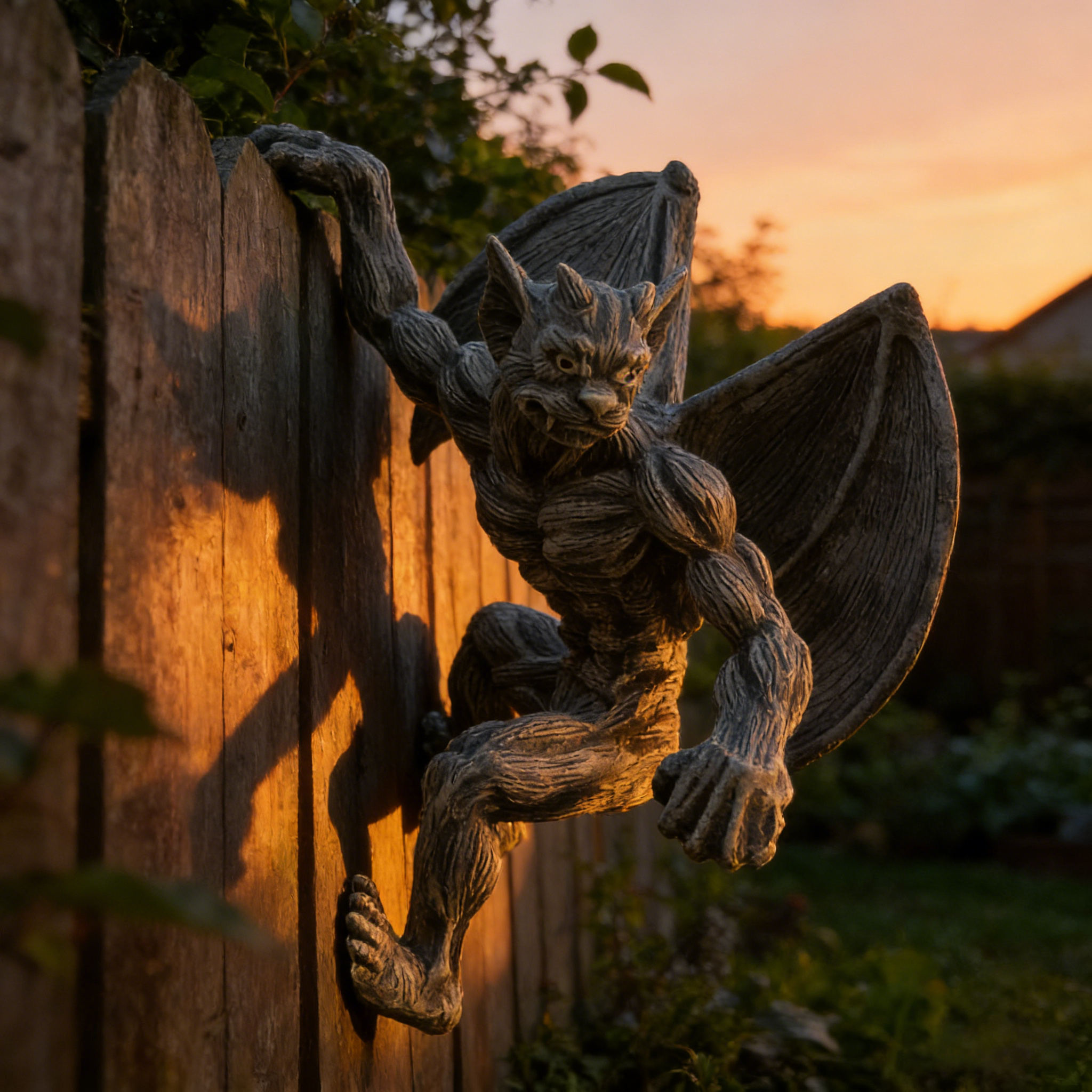 Dragon Winged Gargoyle Fence Hanger