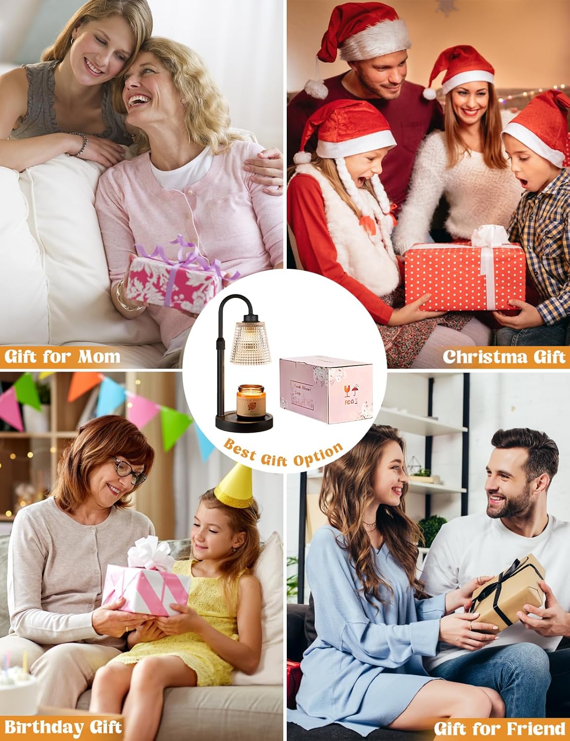 Dimmable Candle Warmer Lamp for Cozy Home Decor