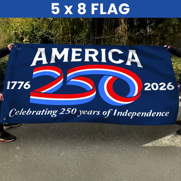 America 250 Anniversary Flag – 1776–2026 Patriotic Outdoor Decor