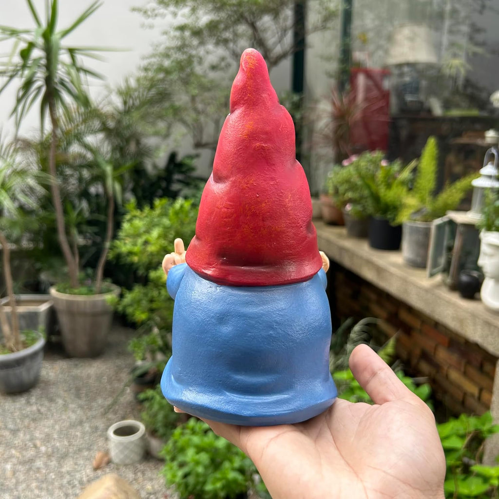 🖕 Grumpy Gnome 7.8" – Funny Garden Rebel!