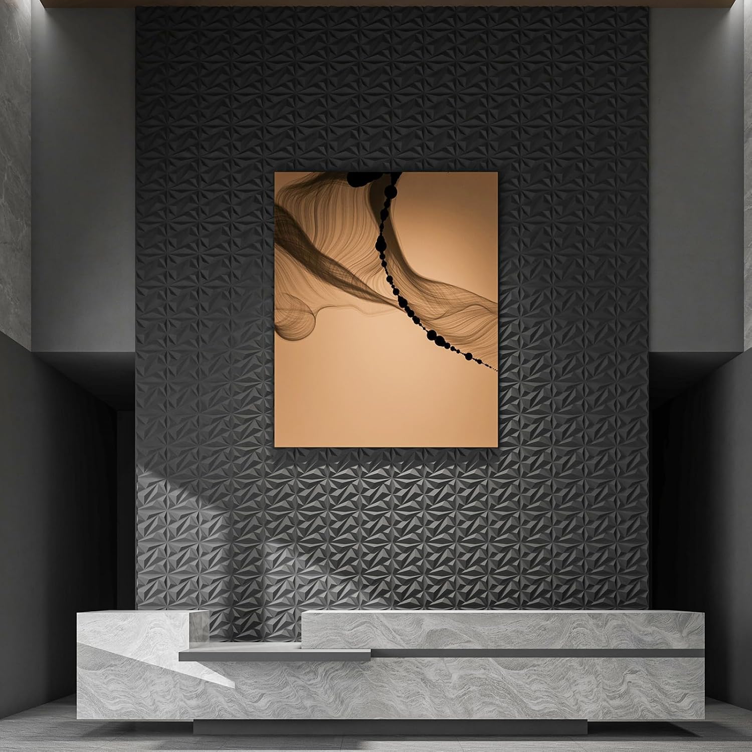 🔥33 Pack 3D Diamond Wall Panels – Cover 32 Sq.Ft!✨