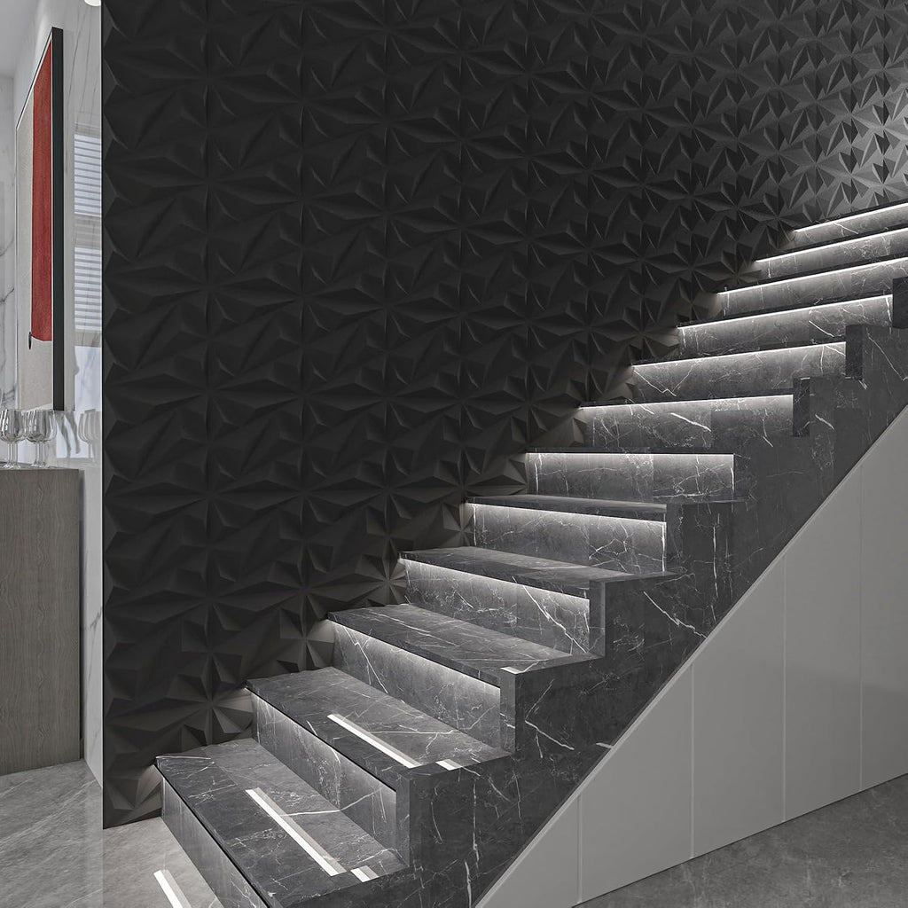 🔥33 Pack 3D Diamond Wall Panels – Cover 32 Sq.Ft!✨