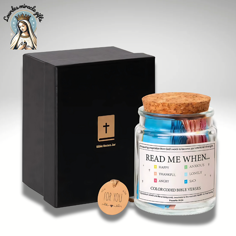 Scripture Jar - 300+ Powerful Bible Verses(with giftBOX)