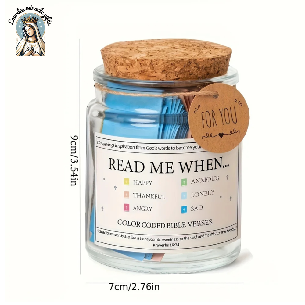 Scripture Jar - 300+ Powerful Bible Verses(with giftBOX)