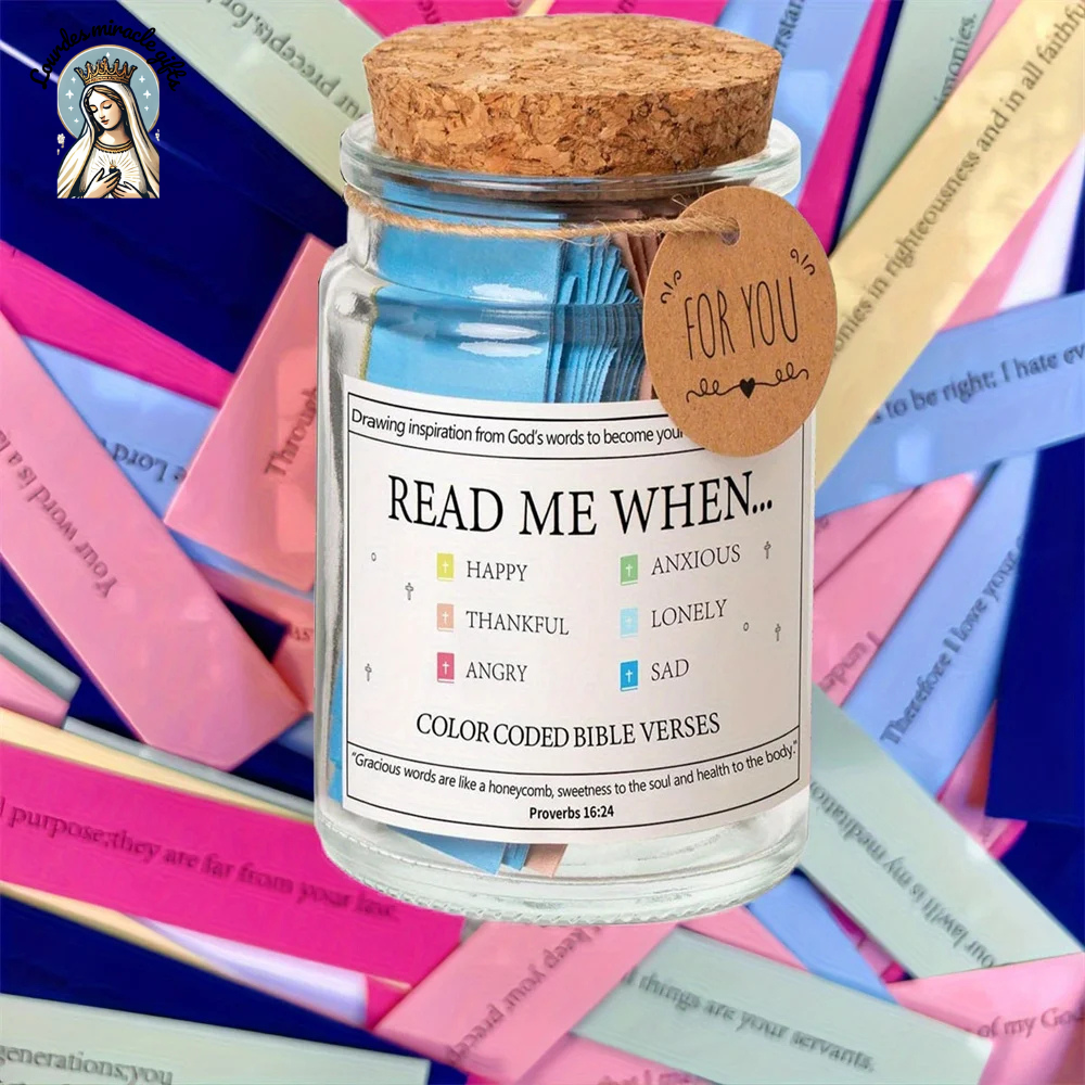 Scripture Jar - 300+ Powerful Bible Verses(with giftBOX)