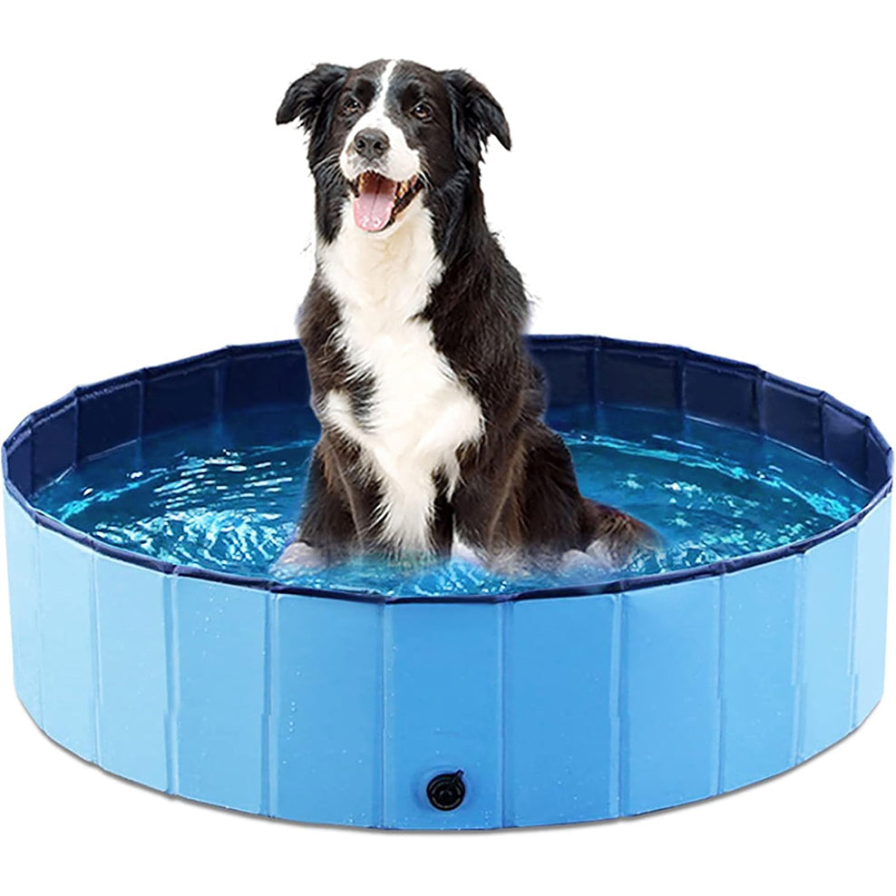 Collapsible Dog Pool for Bathing, Cooling & Backyard Play