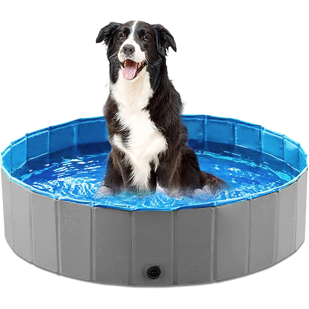Collapsible Dog Pool for Bathing, Cooling & Backyard Play