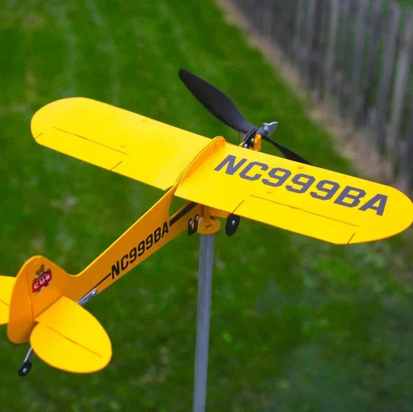 🛫Piper J3 Cub Airplane Weathervane Handcrafted Aviation Decor