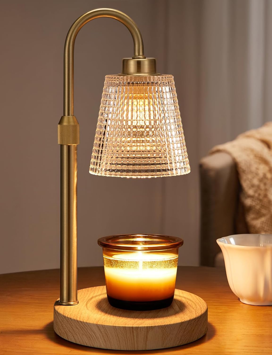 Dimmable Candle Warmer Lamp for Cozy Home Decor