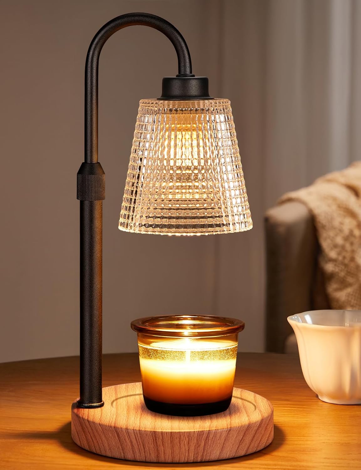 Dimmable Candle Warmer Lamp for Cozy Home Decor