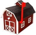 Wooden Dutch Barn Style Mailbox (Post Mount)